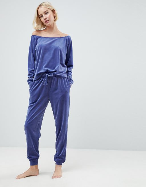 ASOS LOUNGE - Joggers in velour