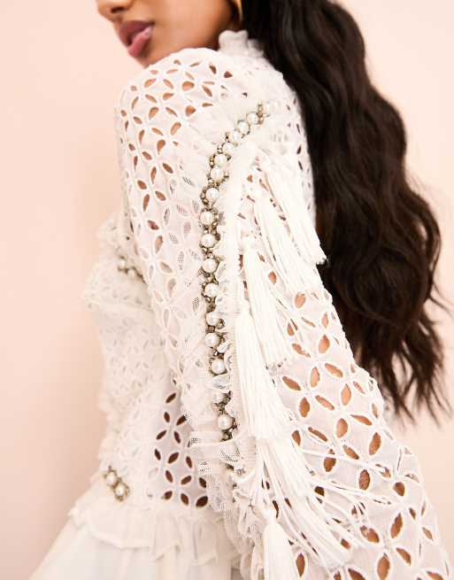 トップス Organza Peplum Tops English Factory Organza Peplum Top | Nordstrom
