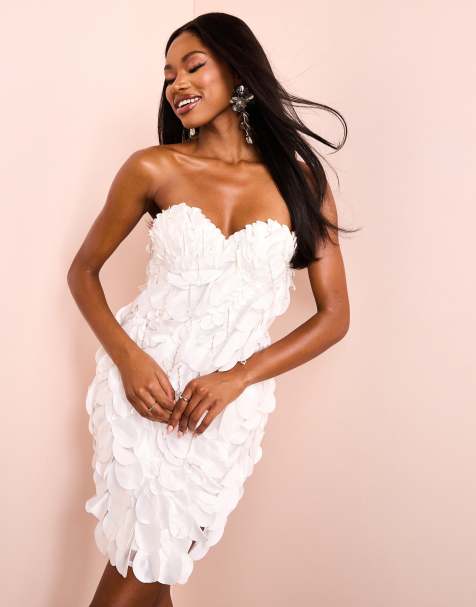 Asos white party dress best sale