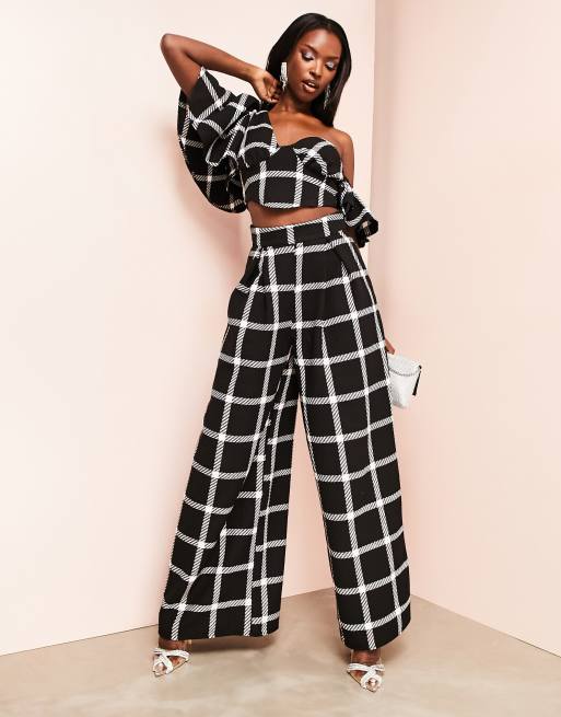 ASOS DESIGN faux leather moto pants in multi - part of a set