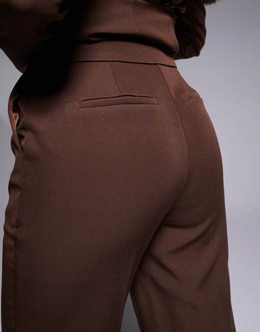 ASOS Luxe - Brune bukser med lige ben - Del af sæt, 5 af 5