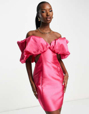 Pink Taffeta Dress