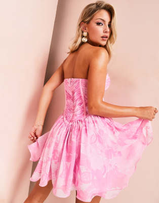 Pink Chiffon Cocktail Dress