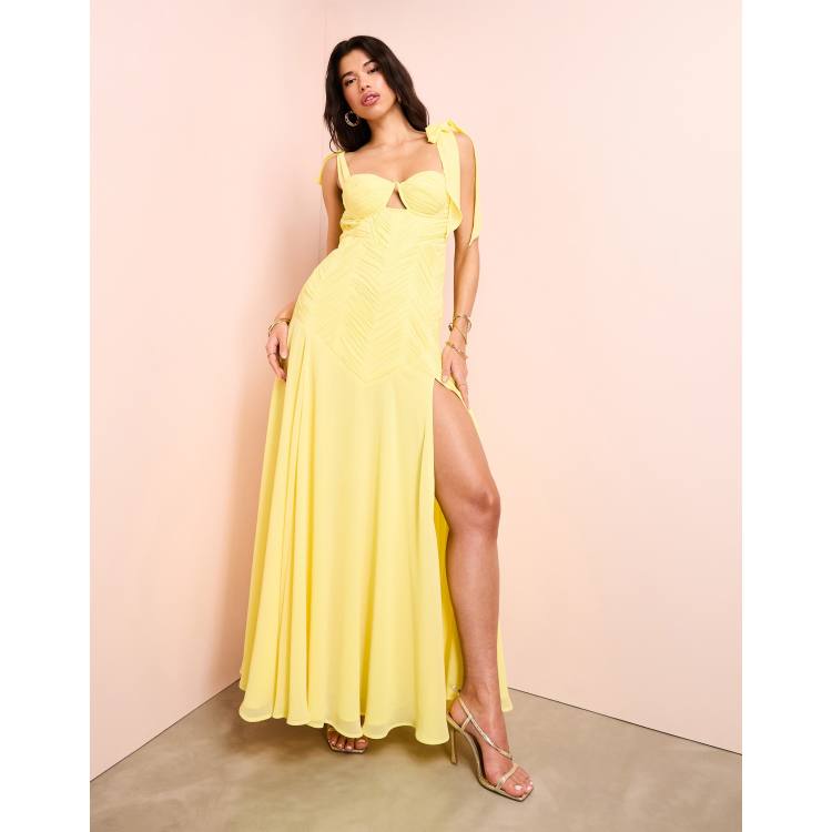 【関税・送料込】YELLOW WORK OF ART MAXI DRESS 12627321_2633711.jpg