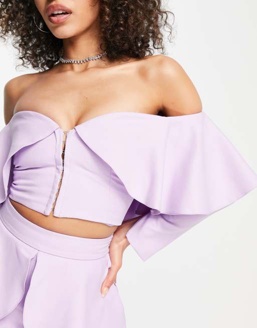 Asos lilac hot sale top