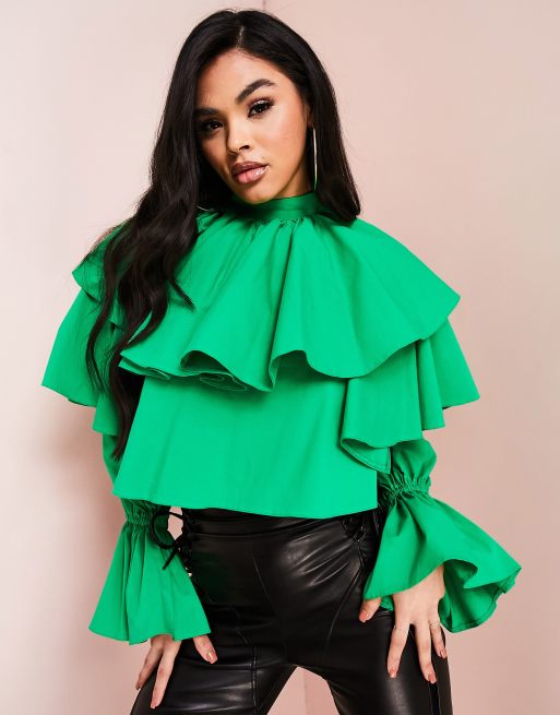 Asos store ruffle top