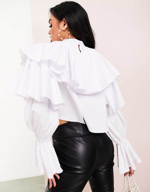 Asos cheap ruffle top