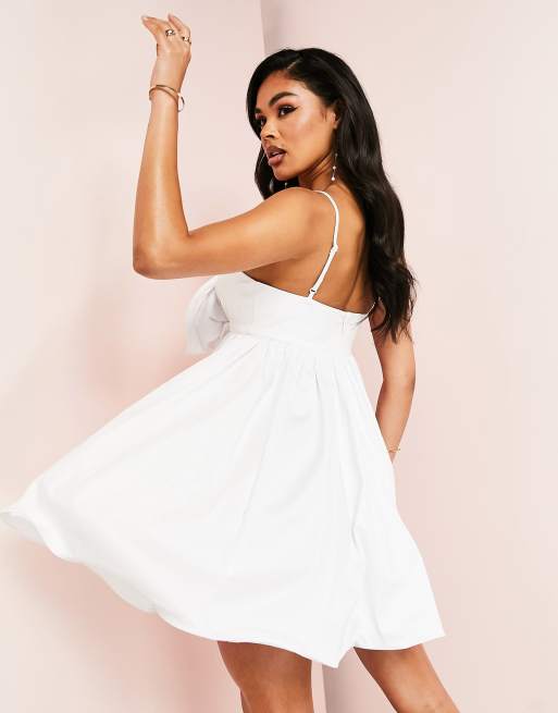 Asos white sale summer dress