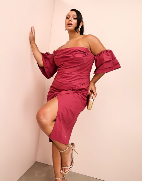 Velvet Plus Size Winter Dresses Party