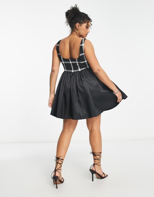 Asos curve skater outlet dress