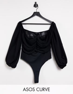 asos black evening tops