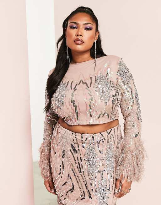 Rose gold shop plus size tops