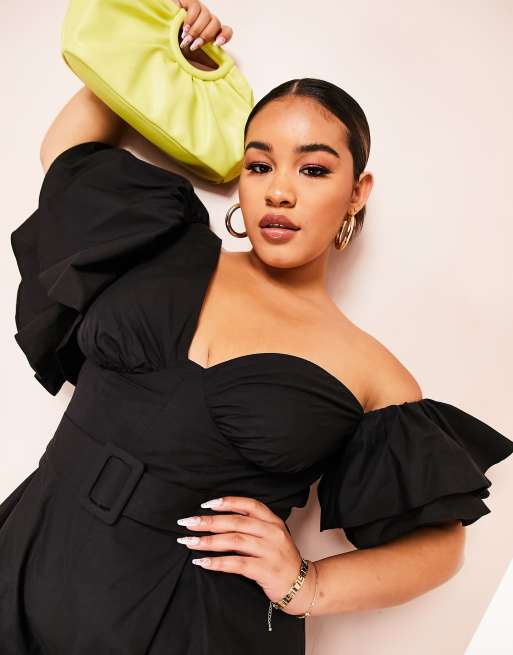 Asos curve best sale black jumpsuit