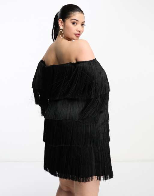 【2】Acka off shoulder fringe dress NEW ARRIVAL✨ 4.19 （fri）12:00- - off shoulder fringe dress