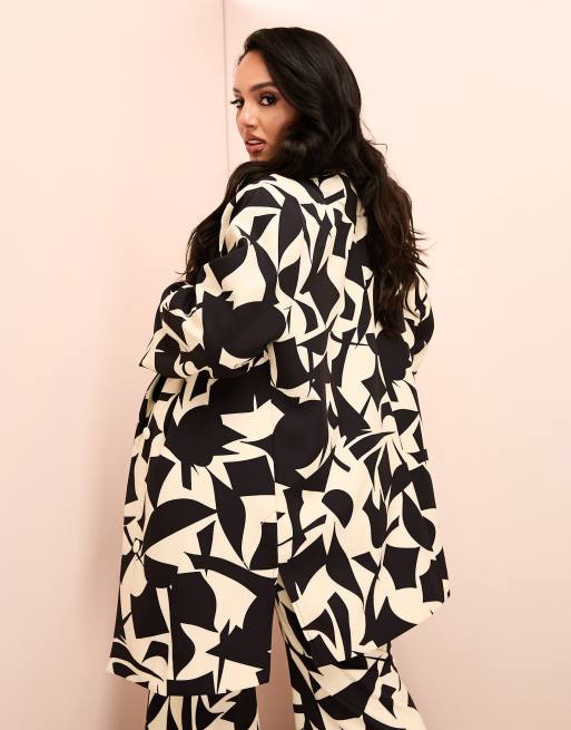 Geometric 2025 print coat