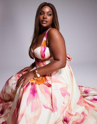 Asos Luxe Curve Premium Maxi Dress