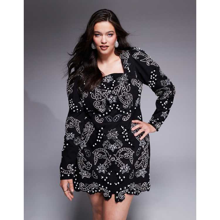 エミリアウィズ　Porte-bonheur noir dress 206564399-1-black?$n_750w$&wid