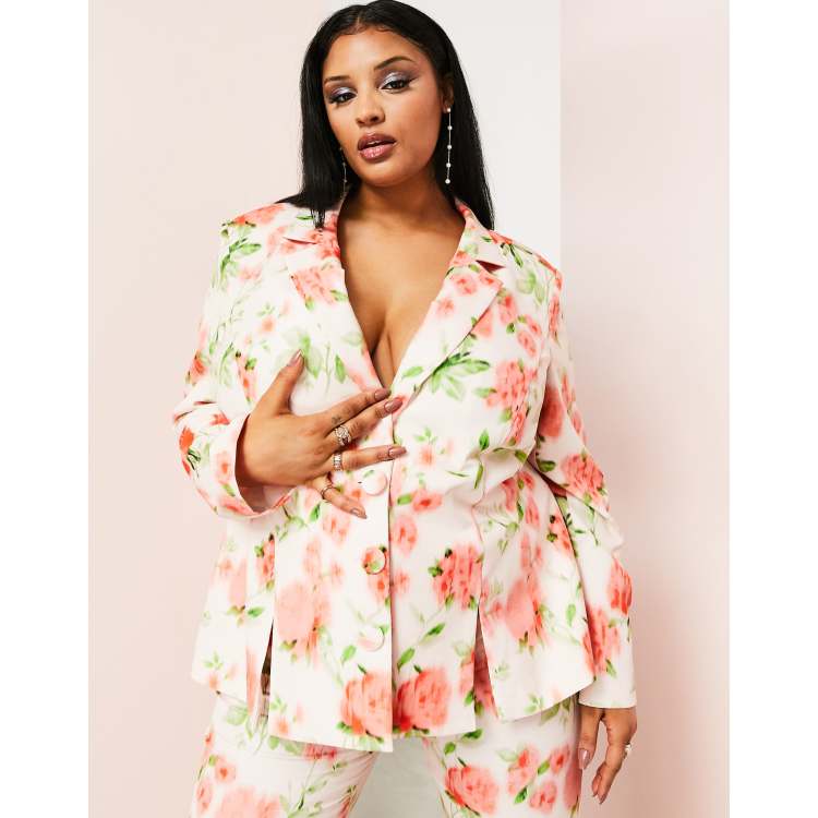 Asos shop floral blazer