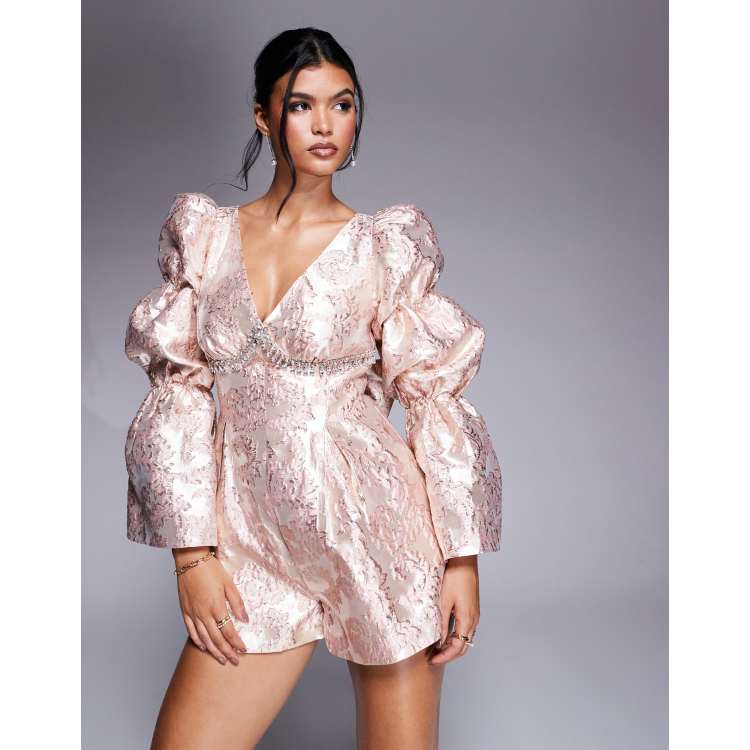 ★GLOWNY★BLISS FIT ROMPER (PINK BOUQUET)★正規品/直送料込 BLISS FIT ROMPER (PINK BOUQUET) - GLOWNY