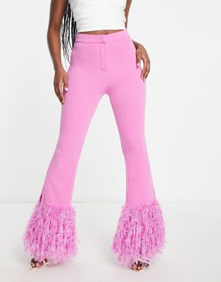 Teeki Pink Eagle Feather Hot Pants •condition: - Depop
