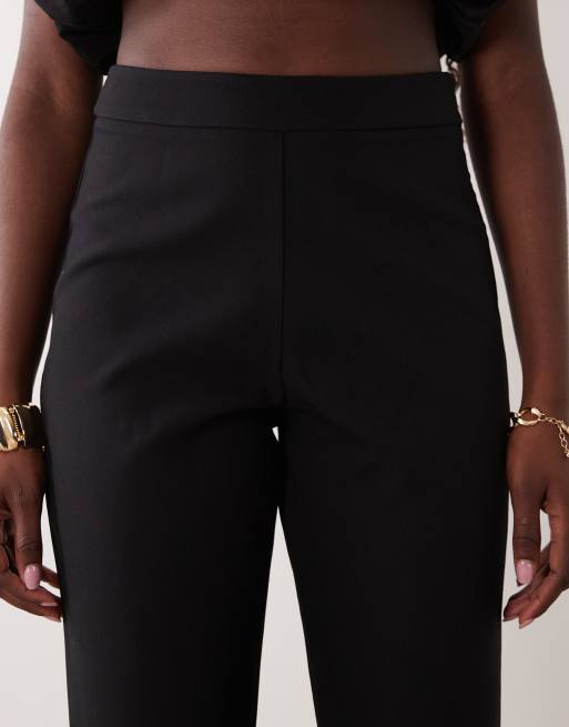 ASOS LUXE flared tailored trouser in black, 5 of 5