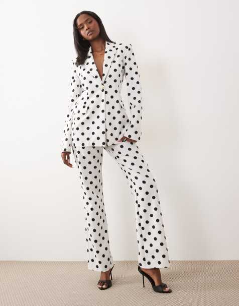 ASOS LUXE - Getailleerde co-ord set van blazer en pantalon met stippen - view 1