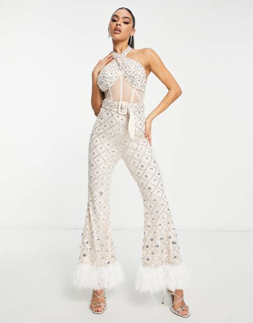 Asos embellished sales jumpsuit