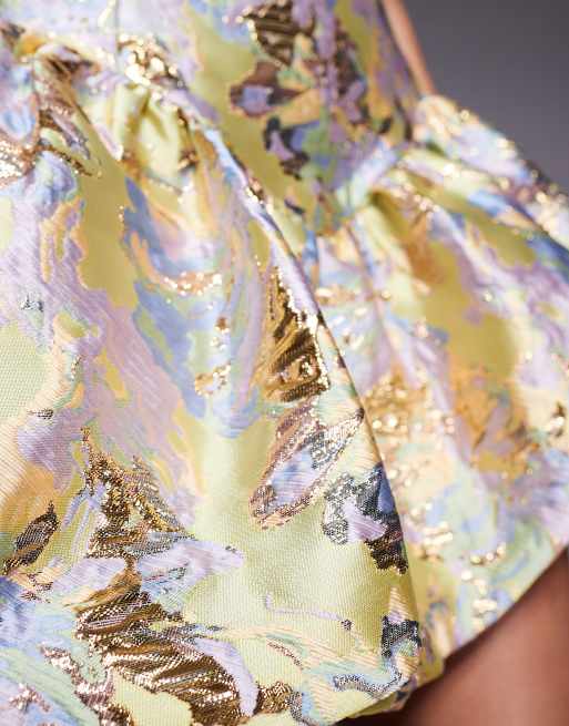 ASOS LUXE – Jacquardvävd minikjol med ballongfåll, 2 av 5