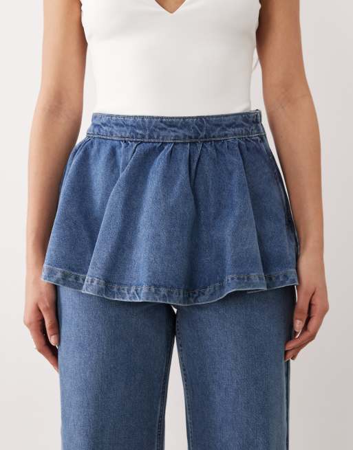 ASOS LUXE - Jean avec jupe superposée - Bleu clair, 5 de 5