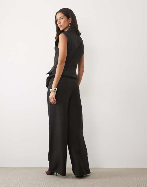 ASOS LUXE Kombiteil Anzughose in Schwarz, 4 von 5