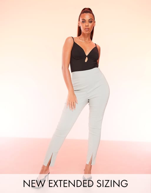 ASOS LUXE – Ljusblå peg-byxor i figursydd modell