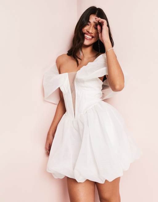 Asos white cheap party dresses