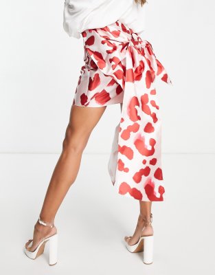 Satin Minirock Damen – Hochtailliert, Glänzend, Vegan, Sommer