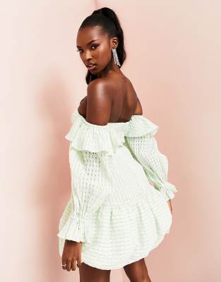 green emerald velvet dress Green Gingham Cindy Mini Dress