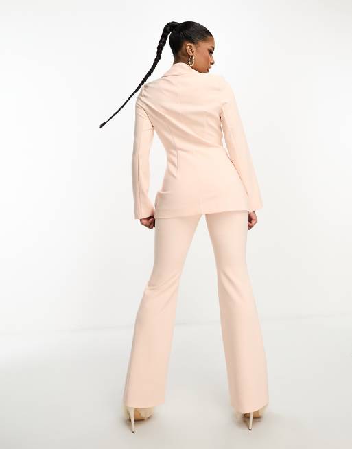 Pantalon tailleur evasé clearance
