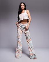 Amy Lynn Lupe pants in sequin embellished denim effect