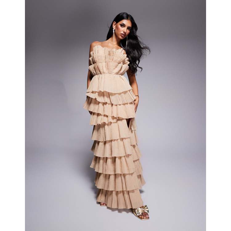 パーティードレス Organza-Trim Maxi Dress Spring Cocktail Organza Maxi Dress - Shop on Pinterest