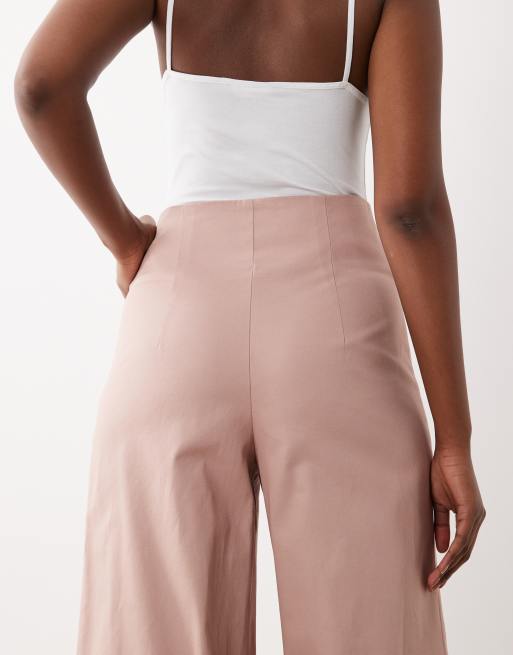 ASOS LUXE – Rosa byxor med vida ben, del av set, 5 av 5