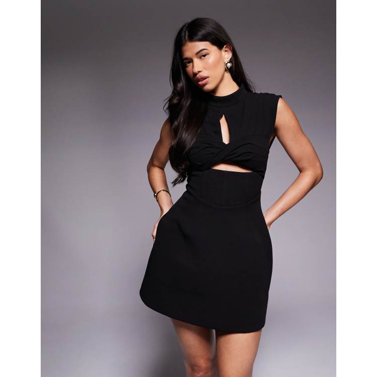 knee length dresses for ladies The Structured A-Line Mini Dress main image 1