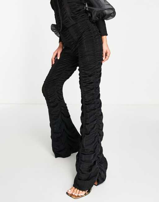 Faith Black Chiffon Pants