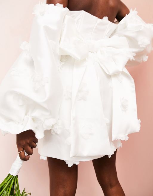 Asos white clearance off shoulder dress