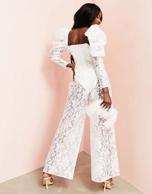 Asos store lace jumpsuit