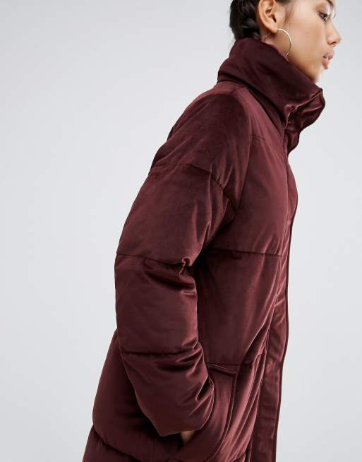 ASOS Luxe – Steppmantel aus Samt, 3 von 4
