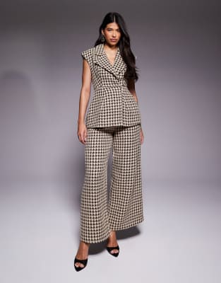 トップス AT LAST & CO HOUNDSTOOTH VEST&PANTS 209936376-4
