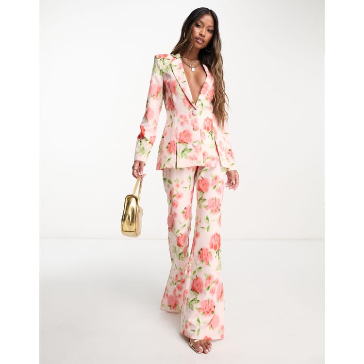 ASOS LUXE suit blazer in floral print ASOS