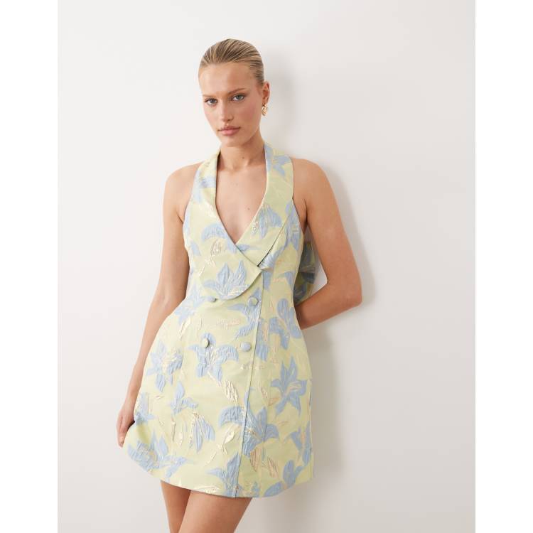 asos luxe mini dress ASOS LUXE embellished square neck mini dress in pink