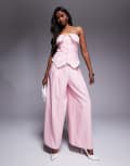 [ASOS LUXE] ASOS LUXE tailored pants in pink stripe (part of a set) 4 PINK