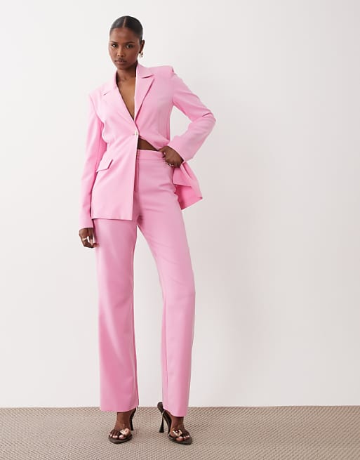 pink dress pants womens Blush for women Crepe Knit Women's Pink Editor Dress Pants