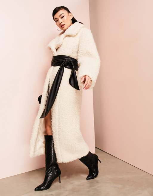 Asos teddy outlet borg coat