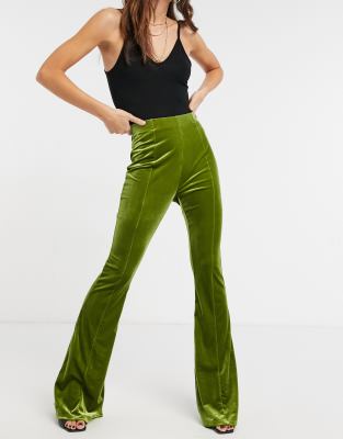 green velvet jeans